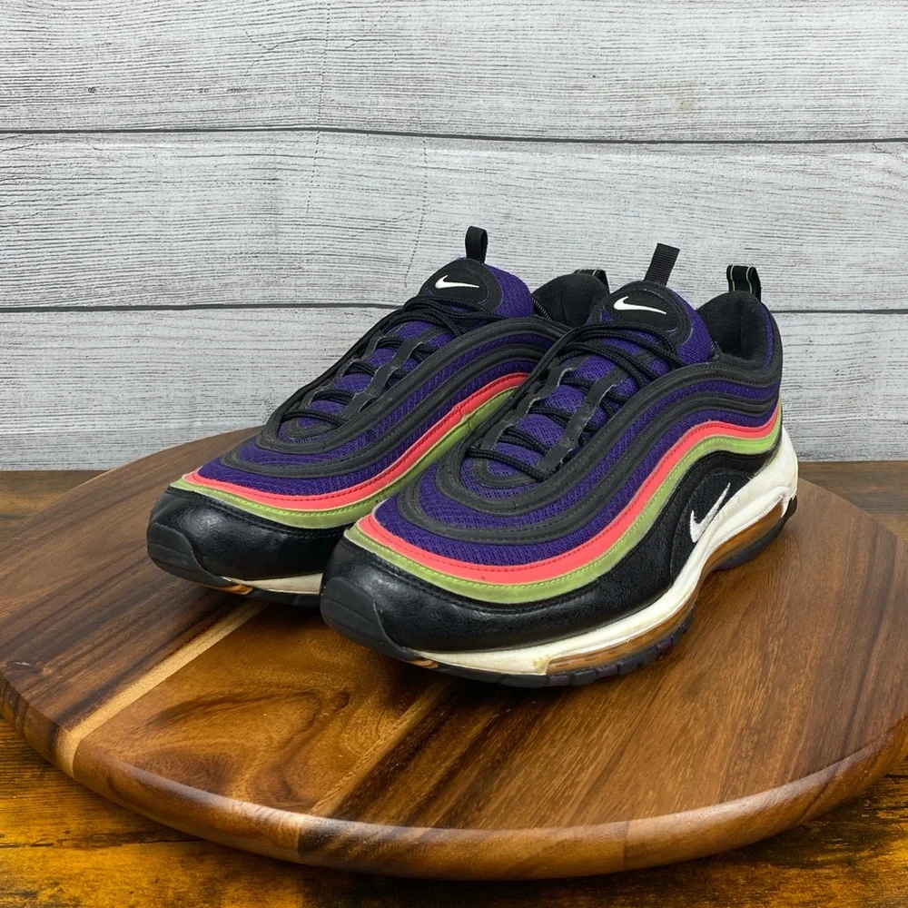 Nike Air Max 97 Joker Black Purple Men’s Shoes CU4890-001 Sneaker Size 12 - Picture 2 of 12